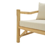 Sofa Roziana natural teak wood 210x100x80cm - Слика 6