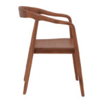 Zonge armchair teak wood skeleton In walnut color 54x57x76cm - Image 3