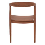 Zonge armchair teak wood skeleton In walnut color 54x57x76cm - Image 5