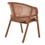 Armchair Anlene natural teak wood natural rattan 62x54x82cm - Слика 2