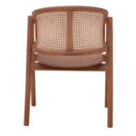 Armchair Anlene natural teak wood natural rattan 62x54x82cm - Слика 5