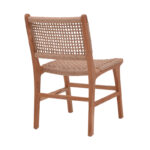 Sponze chair teak wood skeleton and pe rope in natural color 50x58x85cm - Image 2