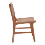Sponze chair teak wood skeleton and pe rope in natural color 50x58x85cm - Image 3