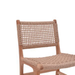 Sponze chair teak wood skeleton and pe rope in natural color 50x58x85cm - Image 6