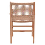 Sponze armchair natural color teak wood skeleton and pe rope 54x60x86cm - Image 5