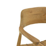Denverone armchair natural teak wood-straw 57x54x79cm - Слика 6