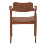 Armchair Jambene walnut color teak wood 57x54x79cm - Image 5