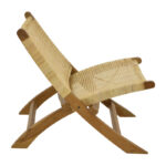 Armchair Jerenze natural teak wood-natural rattan 65x78x68cm - Слика 3