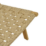 Foldere armchair natural teak wood pe rope 65x78x68cm - Слика 6