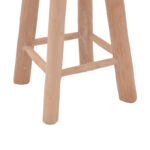 Charloce stool natural color teak wood D35x62cm - Image 4
