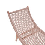 Deckchair Rebelise natural color teak wood and pe rope in natural color 60x180x85cm - Image 4