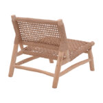 Wanderlene armchair natural color teak wood and rope 67x79x68cm - Image 2