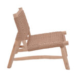 Wanderlene armchair natural color teak wood and rope 67x79x68cm - Image 3