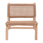Wanderlene armchair natural color teak wood and rope 67x79x68cm - Image 4