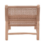 Wanderlene armchair natural color teak wood and rope 67x79x68cm - Image 5