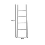 Morjeve ladder natural color teak wood 45x6x150cm - Image 3