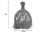 Ceiling lamp Sannel Inart mendong in natural shade D60x90cm - Image 3