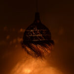 Ceiling lamp Cazin I Inart mendong in natural shade D80x85cm - Слика 2