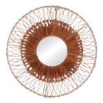 Подлога за огледало Cermine Inart во природна боја D80x12cm