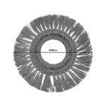 Wall decorative Fiole Inart mat in natural color D90x6cm - Image 2