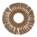 Ѕидна декоративна подлога Fiole Inart во природна боја D90x6 см