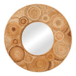 Огледало Klare Inart од банана дрво во природна нијанса D80x5cm