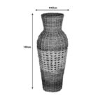 Vase Valeni Inart banana wood in natural shade 40x40x100cm - Слика 2