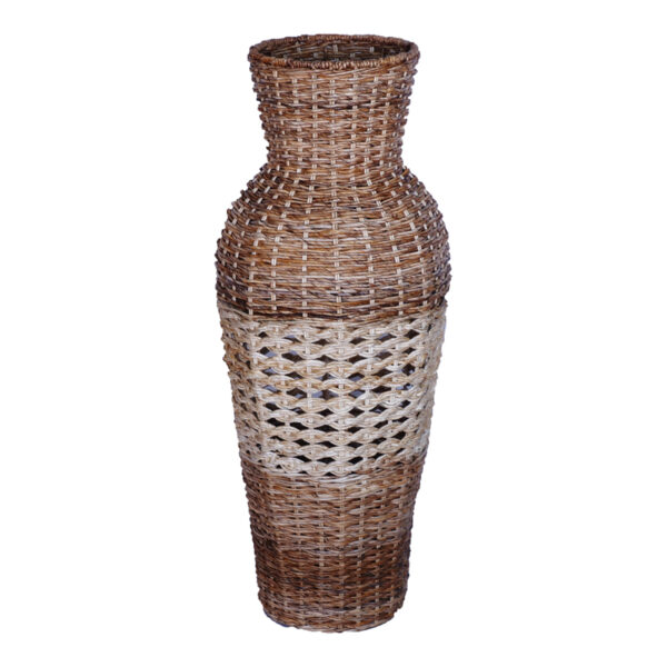 Vase Valeni Inart banana wood in natural shade 40x40x100cm