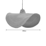 Ceiling lamp Acfen I Inart matting in a natural shade D90x80cm - Image 4