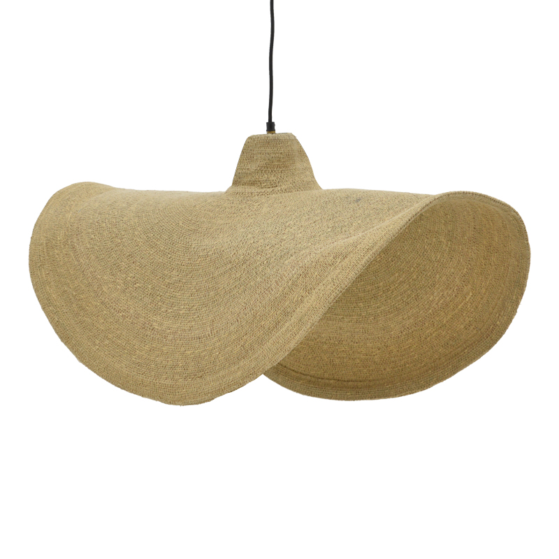 337-000022 Ceiling lamp Acfen I Inart matting in a natural shade D90x80cm - Image 1