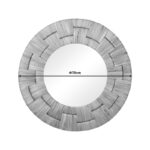 Adloms Inart mirror wood in natural shade D70x6cm - Image 2