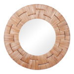 Adloms Inart mirror wood in natural shade D70x6cm