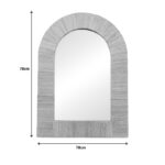 Koin Inart mirror banana wood in natural shade 78x78x8cm - Слика 2