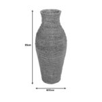 Wamer Inart jute vase in natural shade 35x35z85cm - Слика 2