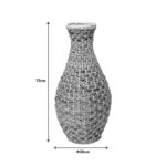 Vase Gucre I Inart wood-rattan pe in natural shade D30x70cm - Слика 2