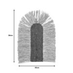 Wall decoration Ramzon Inart sisal in natural shade 84x65x2cm - Слика 2