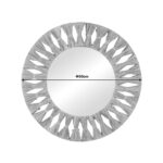 Zanlein Inart sisal mirror in natural shade D50x8cm - Image 2