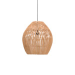 Ceiling lamp Irden Inart rattan in natural shade D50x40cm
