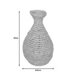 Sannery I Inart sisal vase in natural shade D20x32cm - Слика 2