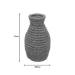 Agelen I Inart sisal vase in natural shade D20x33cm - Слика 2