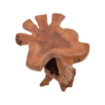 Side table Mushile teak wood in natural shade 30x35x45cm - Слика 2