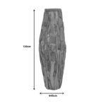 Decorative vase Erosian teak wood in natural shade D45x120cm - Слика 4