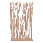 Floor decoration Barbin teak wood in natural shade 120x25x200cm