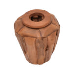 Decorative vase Archean teak wood in natural shade D30x30cm - Слика 2