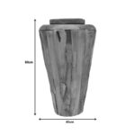 Decorative vase Ualan teak wood in natural shade D45x80cm - Слика 2
