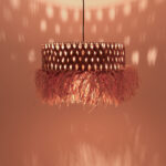 Annhele Inart sisal ceiling lamp in natural color D50x35cm - Слика 2