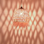 Marjione Inart sisal ceiling lamp in natural color D45x55cm - Image 2