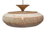 Lafrene Inart sisal ceiling lamp in natural color D90x43cm