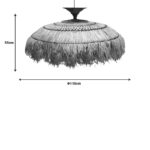 Preliere Inart sisal ceiling lamp in natural color D110x55cm - Слика 2