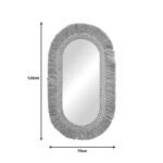 Bohnile Inart sisal mirror in natural color 70x4x120cm - Image 2